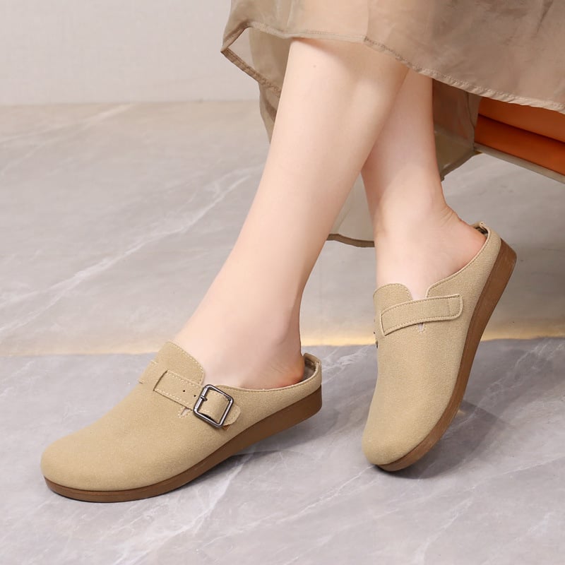 Γυναικεία παπούτσια slip-on για φθινοπωρινή casual χρήση, ελαφριά, μαλακή σόλα, χαμηλό άνοιγμα, άνετες επίπεδες, σε στυλ μαμά