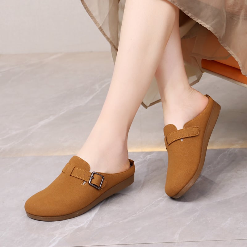 Γυναικεία παπούτσια slip-on για φθινοπωρινή casual χρήση, ελαφριά, μαλακή σόλα, χαμηλό άνοιγμα, άνετες επίπεδες, σε στυλ μαμά