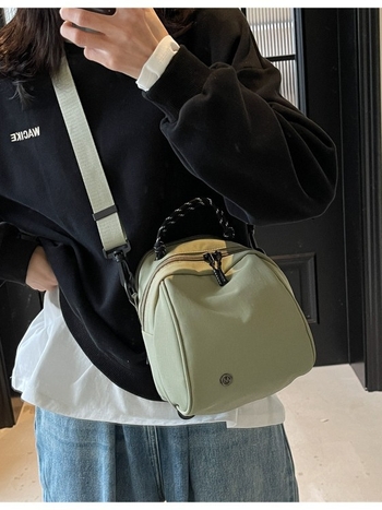 Štýlový ľahký dámsky batoh s minimalistickým dizajnom, crossbody taška s dvojitým zipsom, trendy a jedinečný, znižuje záťaž, univerzálny malý batoh.