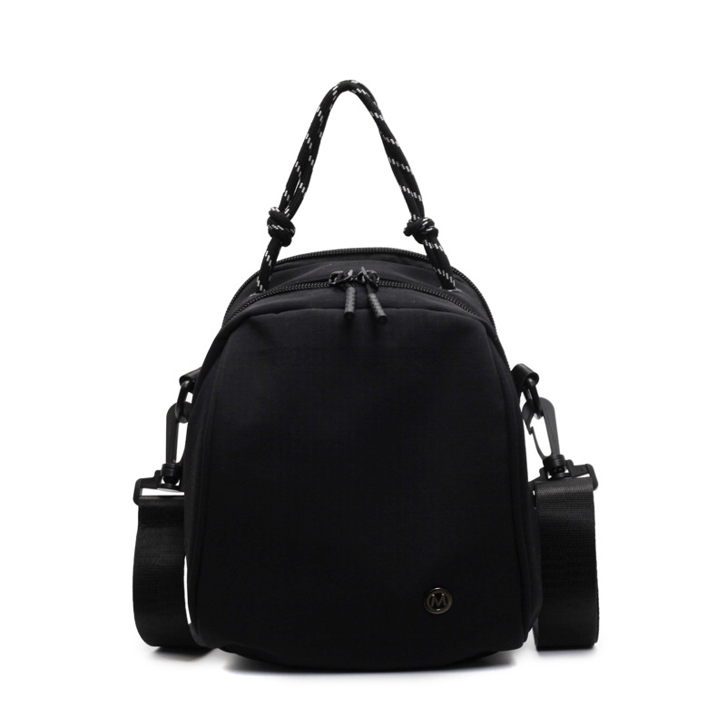 Štýlový ľahký dámsky batoh s minimalistickým dizajnom, crossbody taška s dvojitým zipsom, trendy a jedinečný, znižuje záťaž, univerzálny malý batoh.