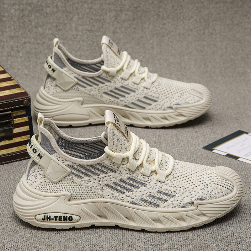 Ανδρικά αθλητικά σε μεγάλο μέγεθος, με διαπνέον πλέγμα στην επάνω επιφάνεια, ελαφριά καλοκαιρινά παπούτσια για τρέξιμο και καθημερινή χρήση
