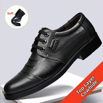 Muške kožne cipele za jesen, kožne casual-business cipele od prave kože, upijaju znoj, meka potplata, mekani gornji dio, radne cipele