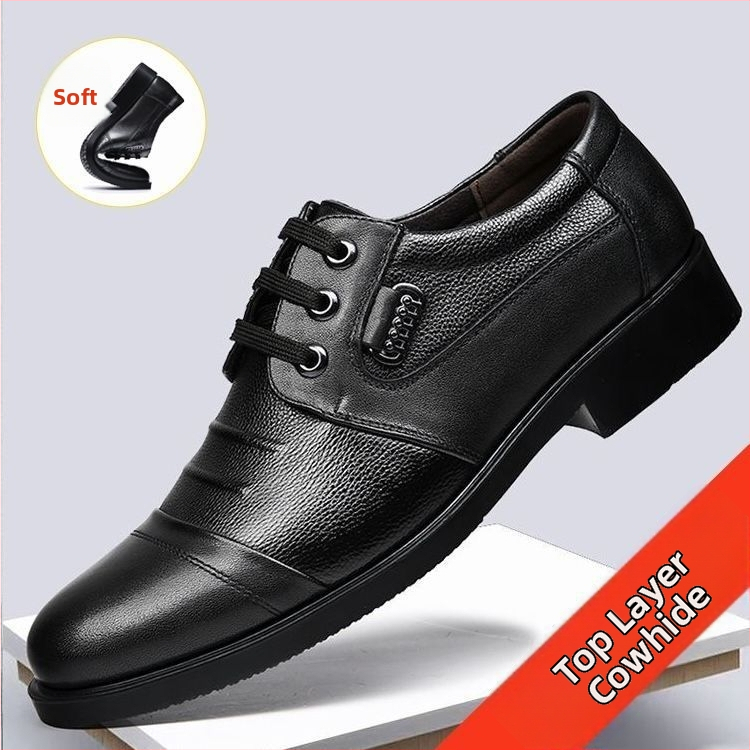 Muške kožne cipele za jesen, kožne casual-business cipele od prave kože, upijaju znoj, meka potplata, mekani gornji dio, radne cipele