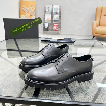 Pánske mokasíny z teľacej kože, štýlové a jednoduché, ľahké a pohodlné, retro dizajn s viazaním, kožené topánky pre business a voľný čas