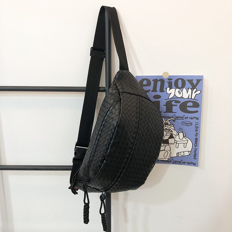 Vintage inspirirana PU tkanina torba oko struka za žene i muškarce, univerzalna crossbody torba