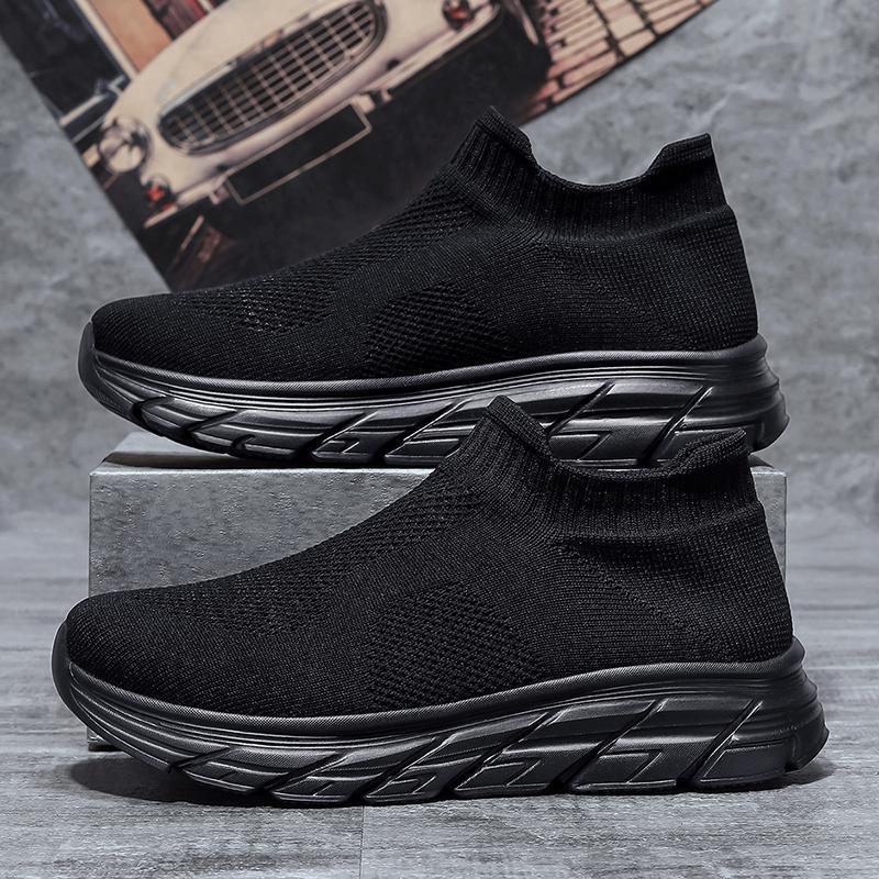 Αεριζόμενα παπούτσια slip-on με άνω μέρος από δίχτυ - unisex καθημερινά αθλητικά παπούτσια