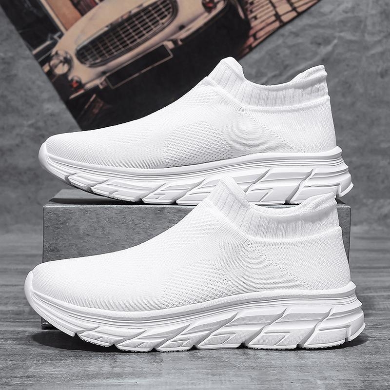 Αεριζόμενα παπούτσια slip-on με άνω μέρος από δίχτυ - unisex καθημερινά αθλητικά παπούτσια