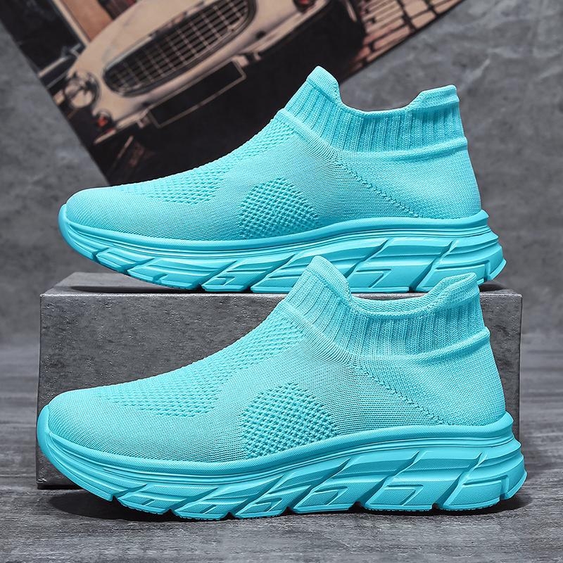 Αεριζόμενα παπούτσια slip-on με άνω μέρος από δίχτυ - unisex καθημερινά αθλητικά παπούτσια