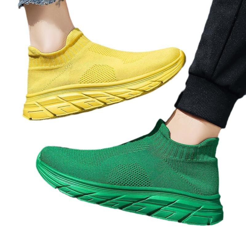 Αεριζόμενα παπούτσια slip-on με άνω μέρος από δίχτυ - unisex καθημερινά αθλητικά παπούτσια