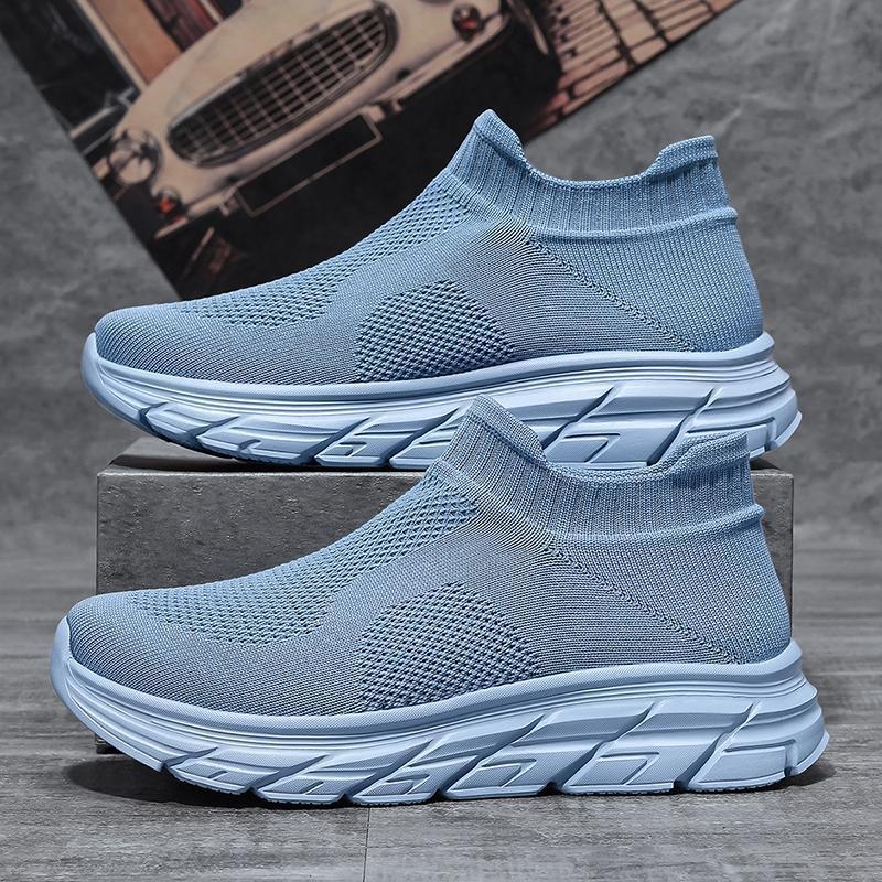 Αεριζόμενα παπούτσια slip-on με άνω μέρος από δίχτυ - unisex καθημερινά αθλητικά παπούτσια