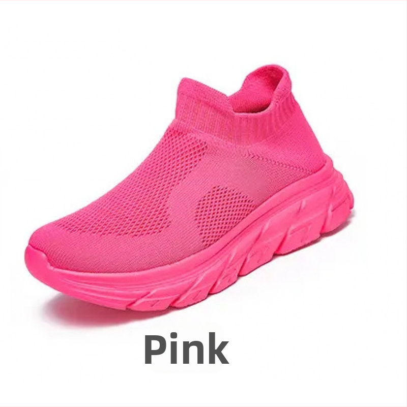 Αεριζόμενα παπούτσια slip-on με άνω μέρος από δίχτυ - unisex καθημερινά αθλητικά παπούτσια