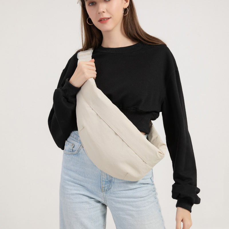 Ženska crossbody torba u japanskom stilu, svestrana za svakodnevnu upotrebu, lagana, oblik dumplinga