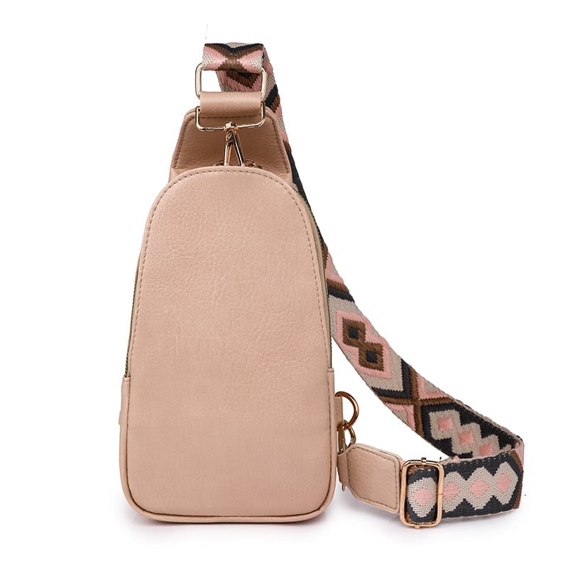 Ženska crossbody torba za pojas, moderna torba za prsa, PU, ljeto 2024