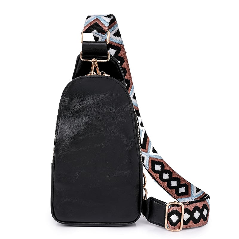 Ženska crossbody torba za pojas, moderna torba za prsa, PU, ljeto 2024