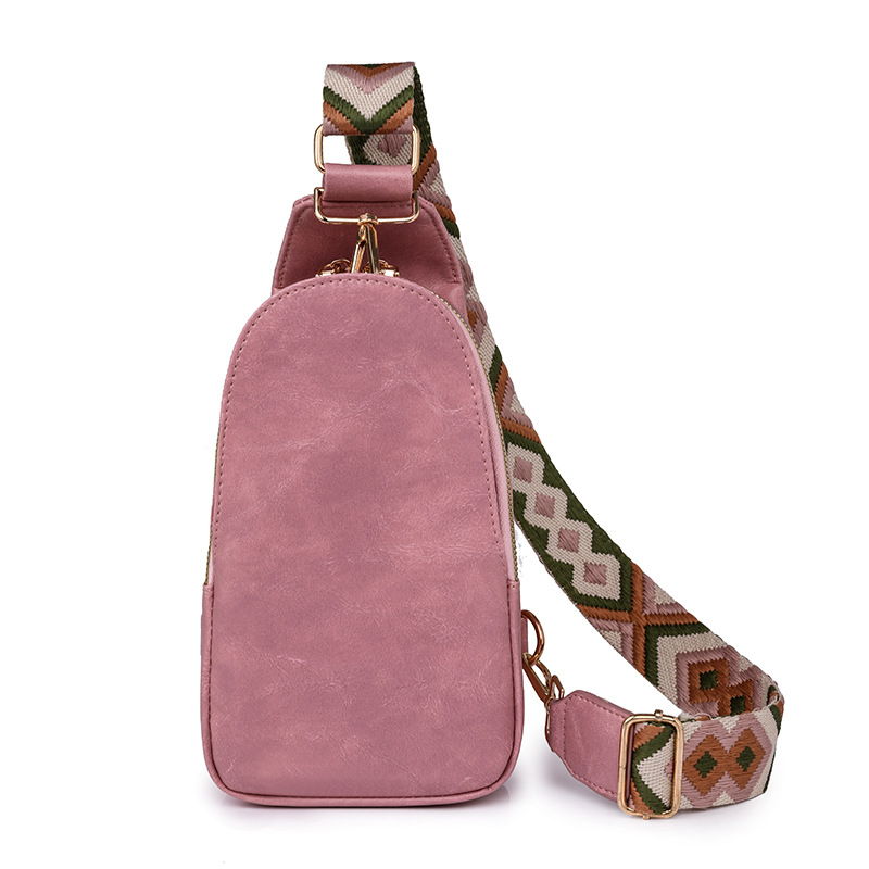 Ženska crossbody torba za pojas, moderna torba za prsa, PU, ljeto 2024