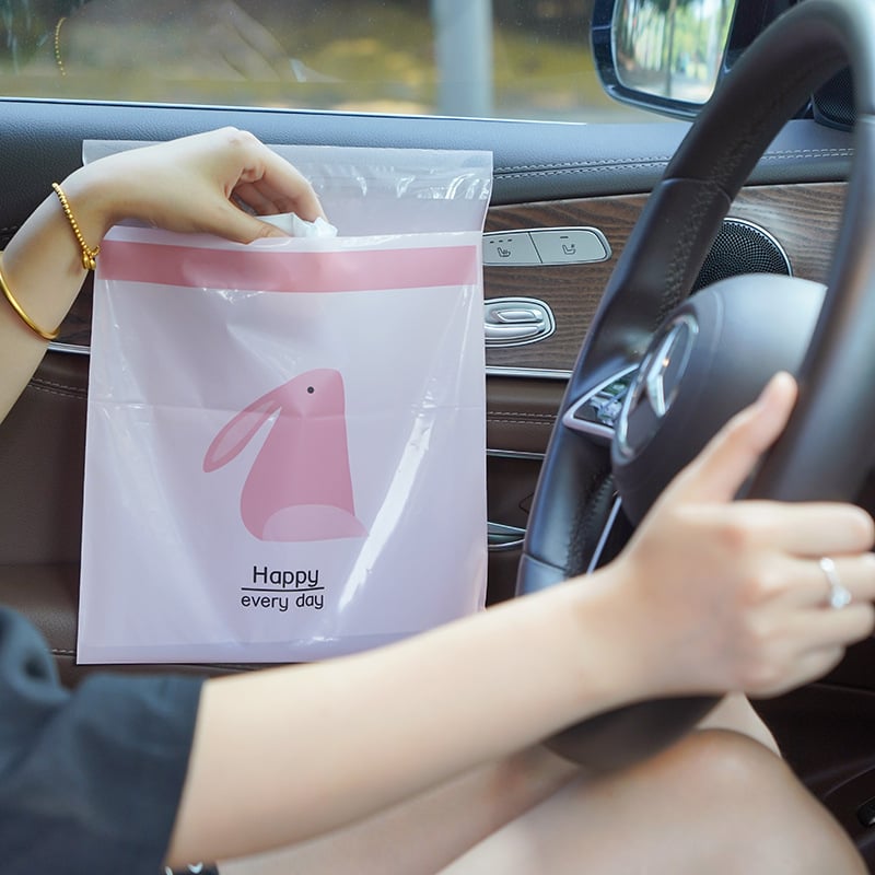 Ljepljiva vrećica za otpad u automobilu, jednokratna, vodonepropusna za povraćanje, prijenosni stolni organizator