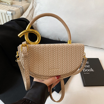 Ženska crossbody torbica tipa sedlo, mala kutija torba u nježnom luksuznom stilu