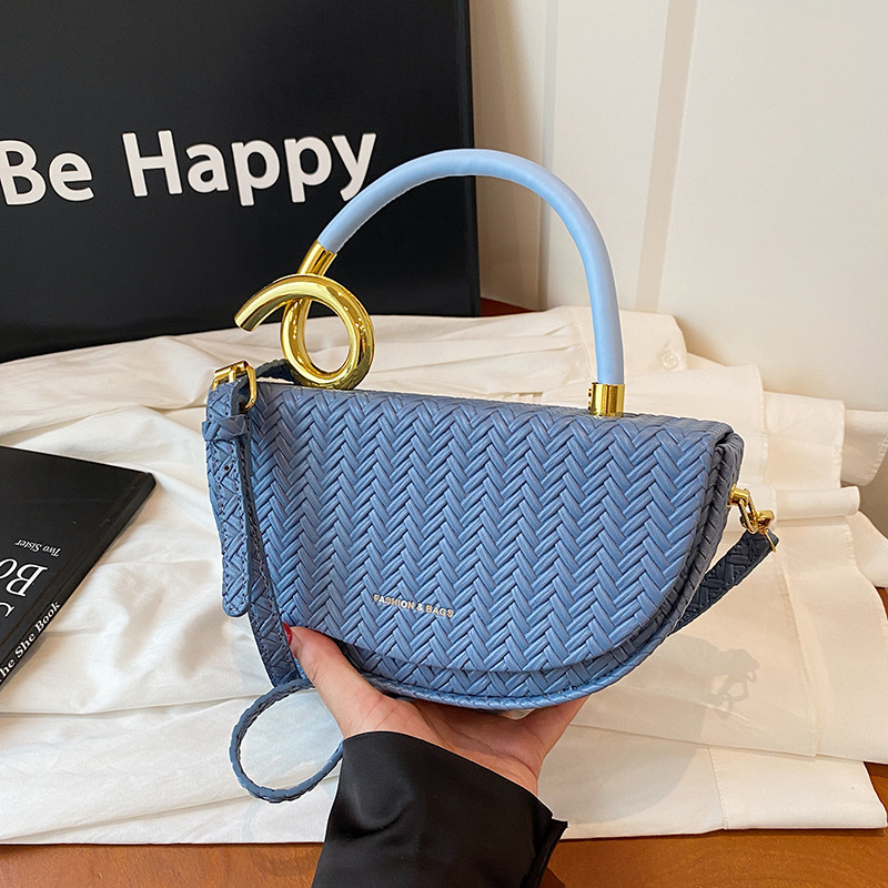 Ženska crossbody torbica tipa sedlo, mala kutija torba u nježnom luksuznom stilu