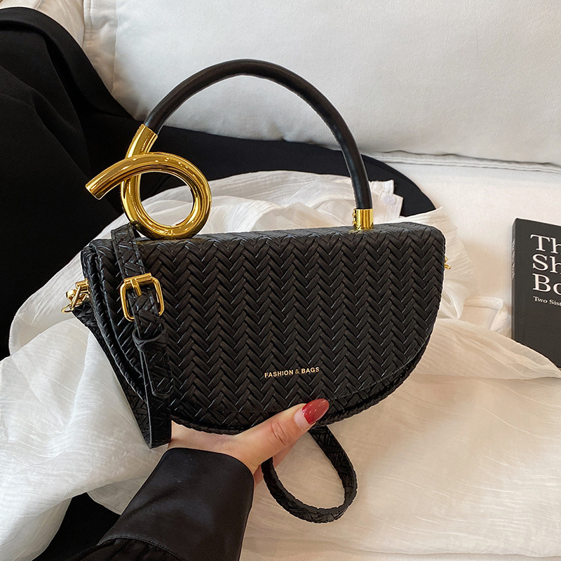 Ženska crossbody torbica tipa sedlo, mala kutija torba u nježnom luksuznom stilu