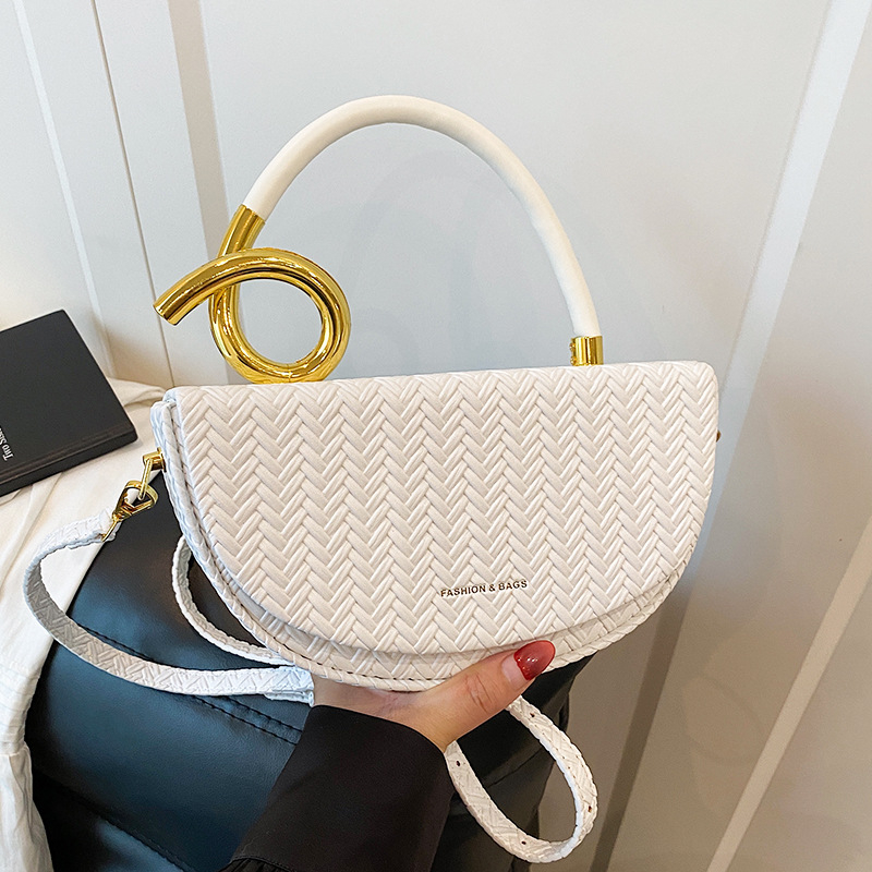 Ženska crossbody torbica tipa sedlo, mala kutija torba u nježnom luksuznom stilu