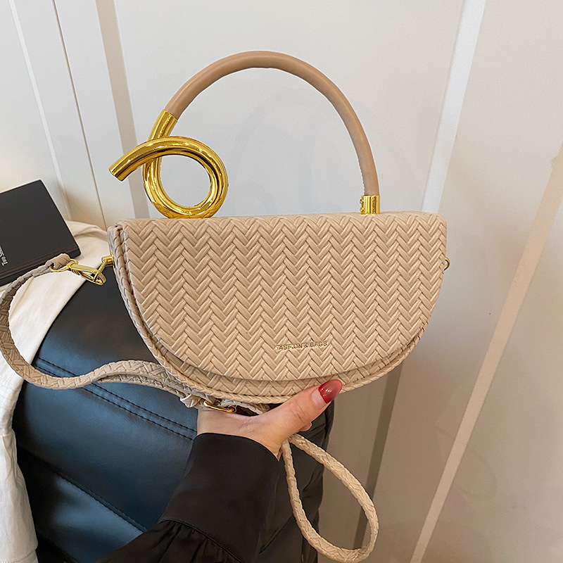 Ženska crossbody torbica tipa sedlo, mala kutija torba u nježnom luksuznom stilu