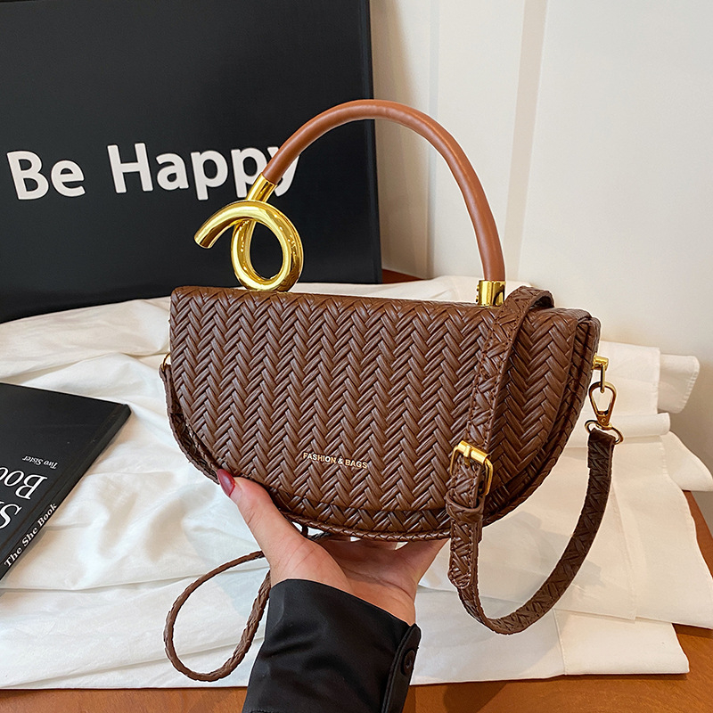 Ženska crossbody torbica tipa sedlo, mala kutija torba u nježnom luksuznom stilu