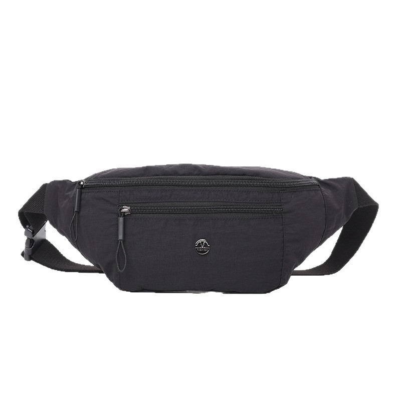 Dámska taška, leto 2025, nylonová taška na šport a bežné nosenie, crossbody/bedrová, jednofarebná