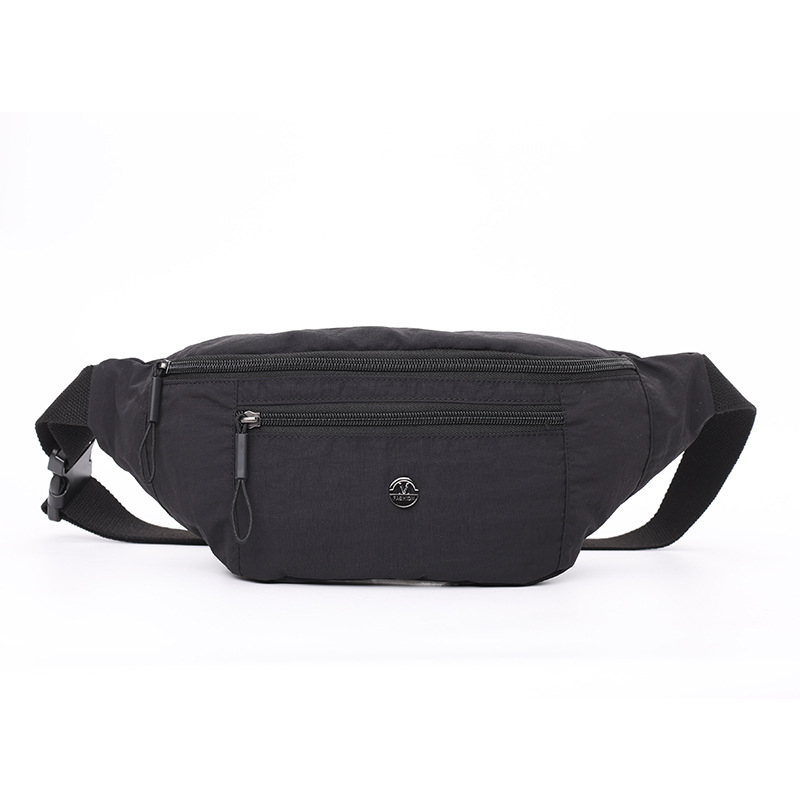 Dámska taška, leto 2025, nylonová taška na šport a bežné nosenie, crossbody/bedrová, jednofarebná