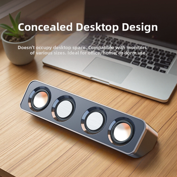 Boxe pentru calculator, alimentare USB, sistem multimedia stereo 2.0