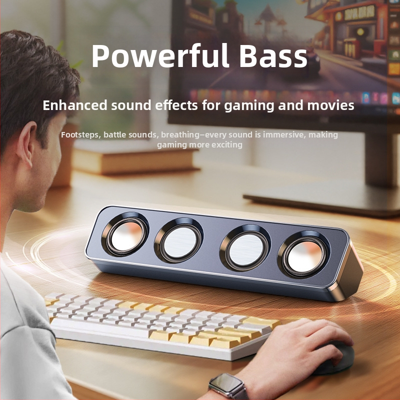 Boxe pentru calculator, alimentare USB, sistem multimedia stereo 2.0