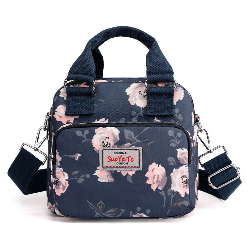 Ženska torba s printom za putovanja i šetnje, crossbody, vodootporan najlon, mnogobrojni džepovi, casual stil
