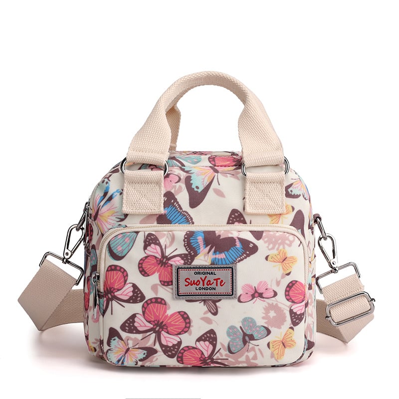 Ženska torba s printom za putovanja i šetnje, crossbody, vodootporan najlon, mnogobrojni džepovi, casual stil