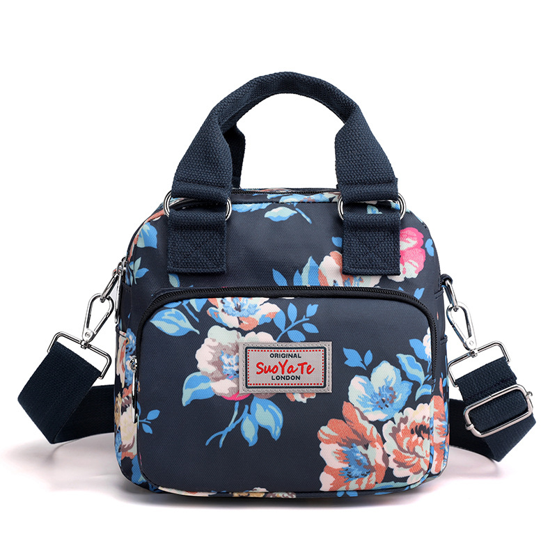 Ženska torba s printom za putovanja i šetnje, crossbody, vodootporan najlon, mnogobrojni džepovi, casual stil