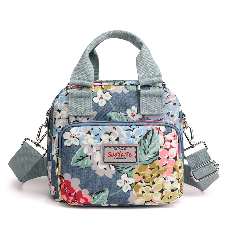 Ženska torba s printom za putovanja i šetnje, crossbody, vodootporan najlon, mnogobrojni džepovi, casual stil
