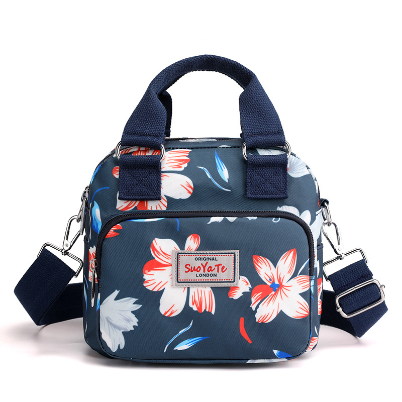 Ženska torba s printom za putovanja i šetnje, crossbody, vodootporan najlon, mnogobrojni džepovi, casual stil