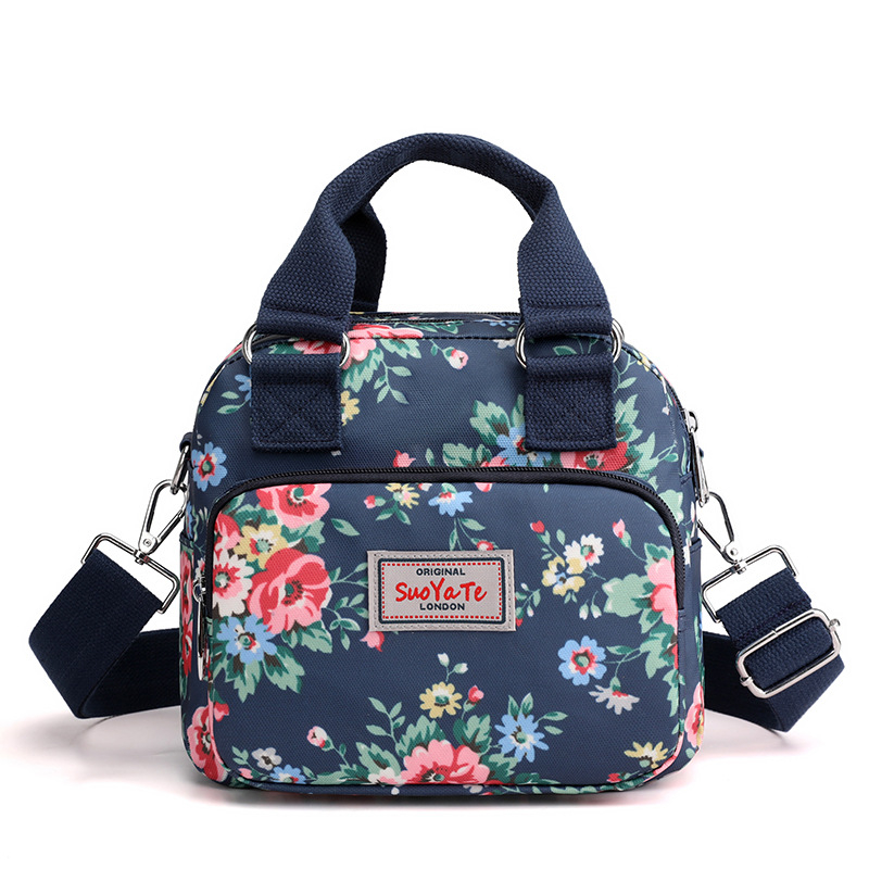 Ženska torba s printom za putovanja i šetnje, crossbody, vodootporan najlon, mnogobrojni džepovi, casual stil