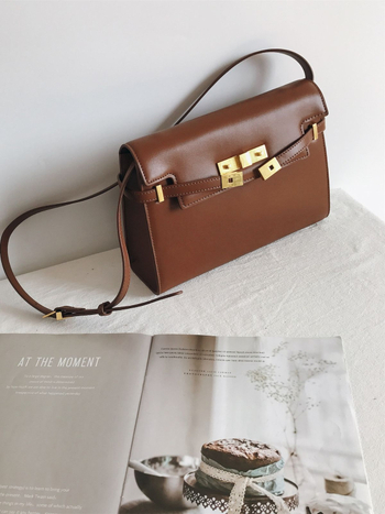 Yangshulin Manhattan ženska torbica od prave kože, 2025 novi model, luksuznog dizajna, kožna torba za rame s crossbody remenom