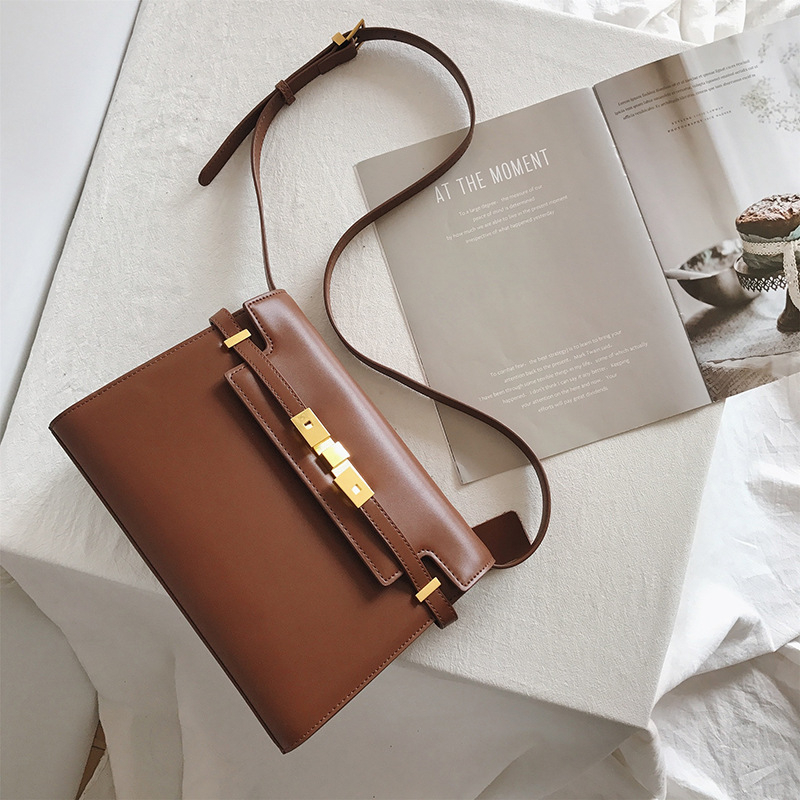 Yangshulin Manhattan ženska torbica od prave kože, 2025 novi model, luksuznog dizajna, kožna torba za rame s crossbody remenom