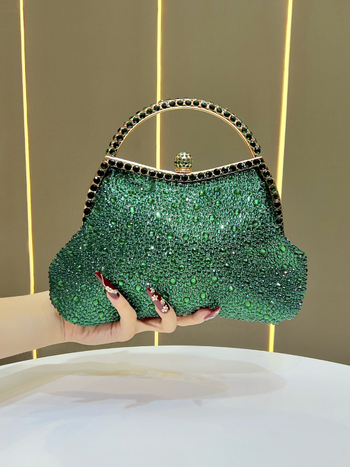 Nova luksuzna večernja torbica s blistavim završetkom, torbica za djeveruše i svadbena clutch s crossbody remenom