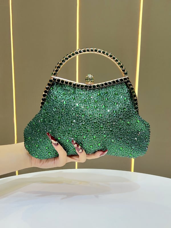 Nova luksuzna večernja torbica s blistavim završetkom, torbica za djeveruše i svadbena clutch s crossbody remenom