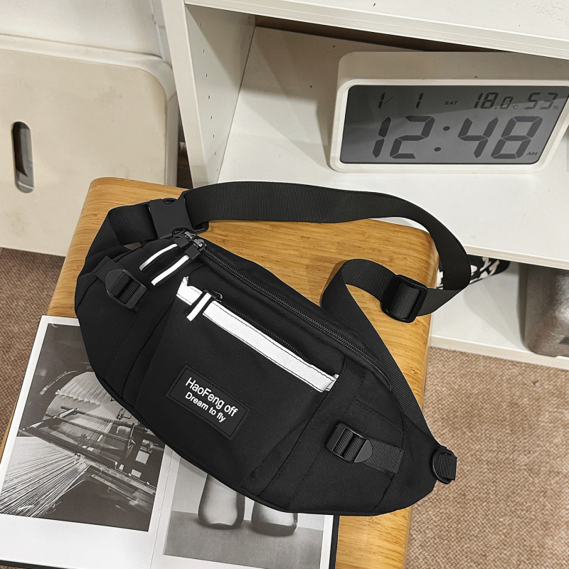 Pánska crossbody taška – praktická pá­sová taška, japonského štýlu, univerzálna pre študentov a cyklistov