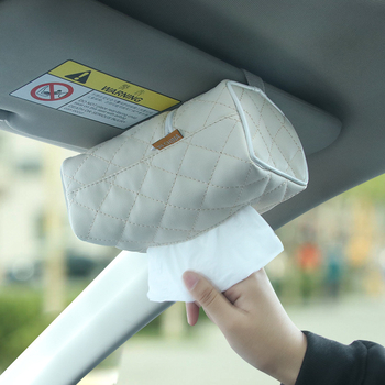 Kožna kutija za maramice za auto, slatka unutarnja držač uz naslon za ruku