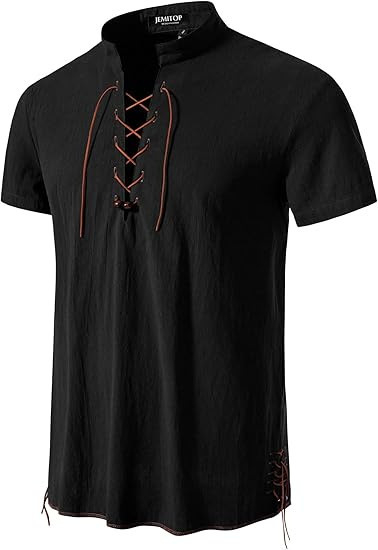 Muška Henley majica od pamuka i lana, stojeći ovratnik, dugi rukav, udoban kroj, hipijevski plažni stil, euro veličina