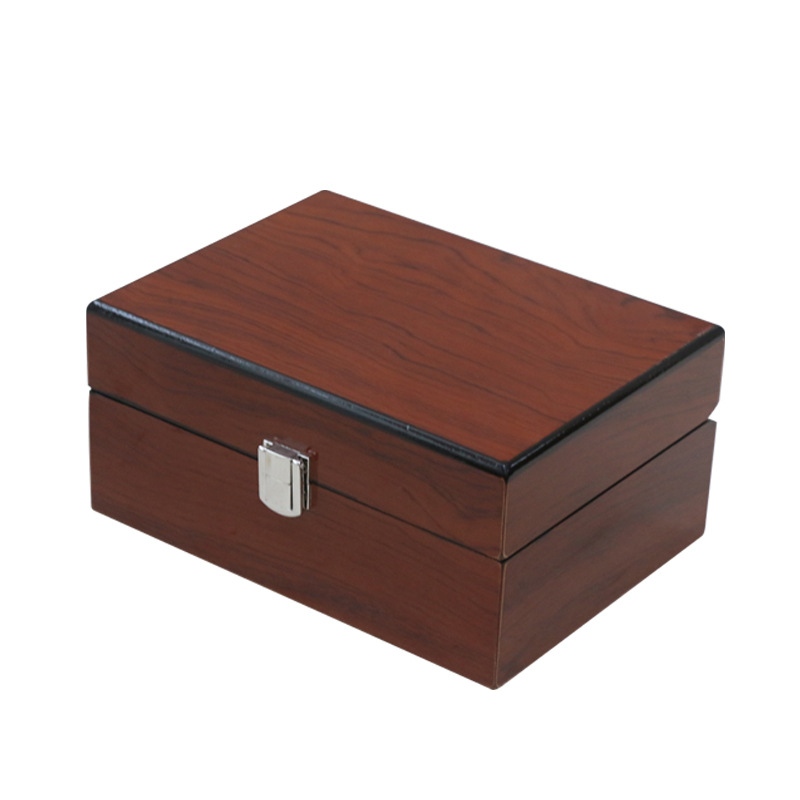 Cutie pentru ceas din rosewood, cu capac pliant și închidere, cutie cadou din lemn pentru brățări, cu imprimare logo