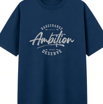 Ανδρικό κοντομάνικο T‑shirt από 100% βαμβάκι, καλοκαιρινό χαλαρό στυλ, μοντέρνο