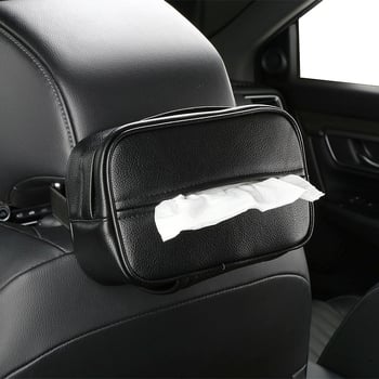 Kožna kutija za maramice za automobil, držač naslona za ruku, debeli dizajn
