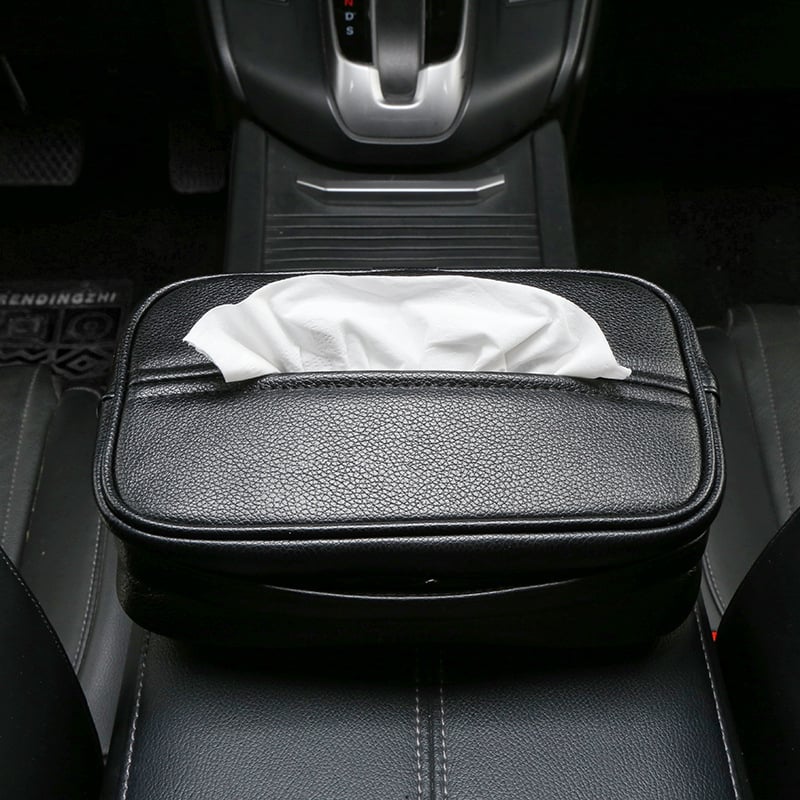 Kožna kutija za maramice za automobil, držač naslona za ruku, debeli dizajn