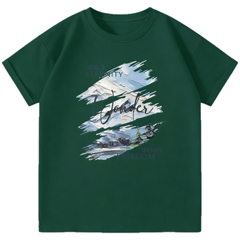 Muška majica s kratkim rukavima od 100% pamuka, ljetni ležerni kroj, mladenački stil, 5/8 rukav, streetwear top