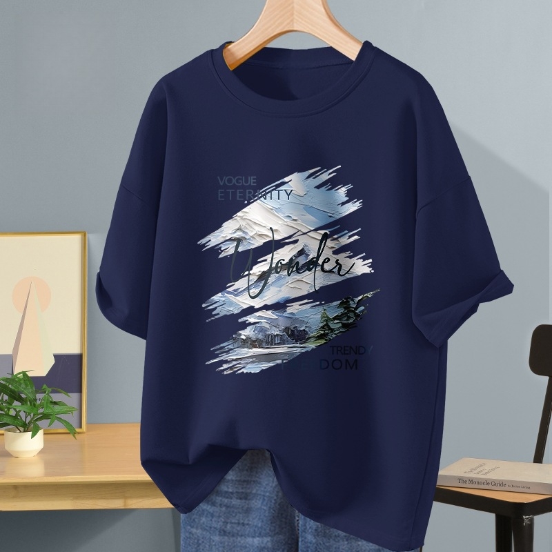 Muška majica s kratkim rukavima od 100% pamuka, ljetni ležerni kroj, mladenački stil, 5/8 rukav, streetwear top