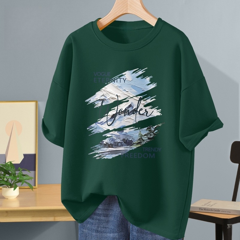 Muška majica s kratkim rukavima od 100% pamuka, ljetni ležerni kroj, mladenački stil, 5/8 rukav, streetwear top